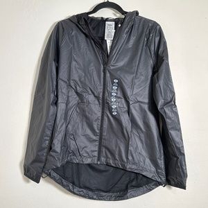 NWT Adidas Black Windbreaker Small